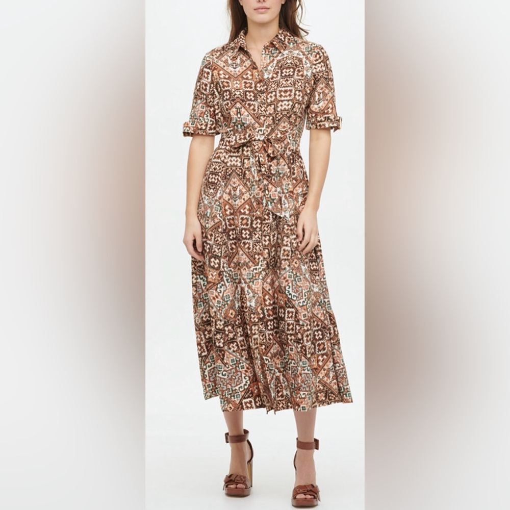 Calvin Klein Belted Shirtdress Size 10